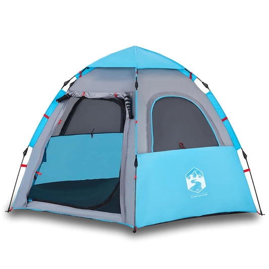 Camping Tent Cabin 4-Person Blue Quick Release Camping Tent Cabin 4-Person Blue Quick Release