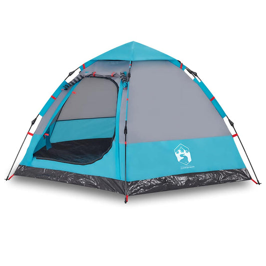 Camping Tent Cabin 4-Person Blue Quick Release Camping Tent Cabin 4-Person Blue Quick Release