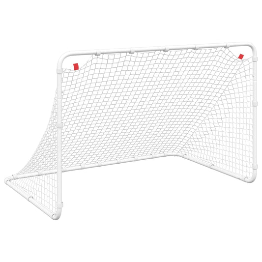 Soccer Goal White 122x81x81 cm Steel Soccer Goal White 122x81x81 cm Steel