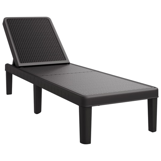 4-Way Height Adjustable Sun Lounger 155.5x57x28 cm Polypropylene 4-Way Height Adjustable Sun Lounger 155.5x57x28 cm Polypropylene
