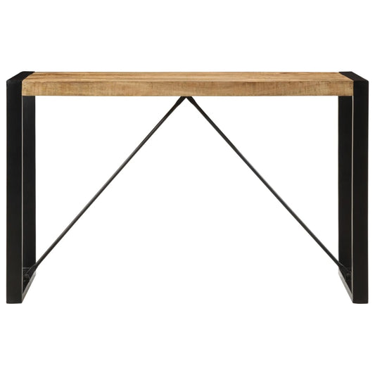 Dining Table 120x55x76 cm Solid Rough Wood Mango Dining Table 120x55x76 cm Solid Rough Wood Mango