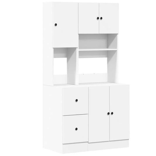 Kitchen Cabinet White 95x50x180 cm Engineered Wood Kitchen Cabinet White 95x50x180 cm Engineered Wood