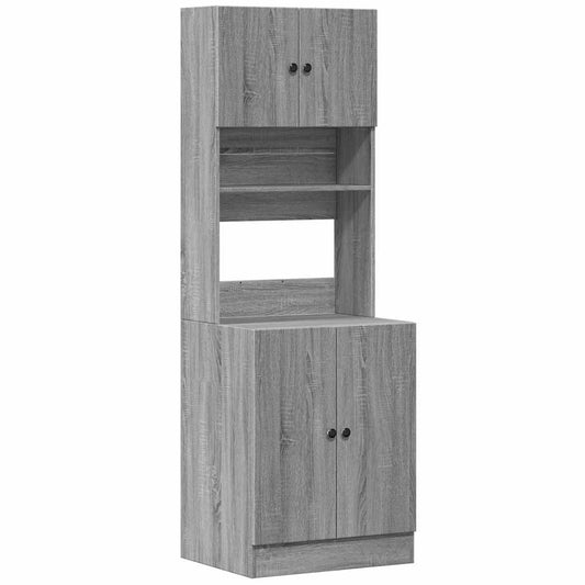 Kitchen Cabinet Grey Sonoma 60x50x180 cm Engineered Wood Kitchen Cabinet Grey Sonoma 60x50x180 cm Engineered Wood