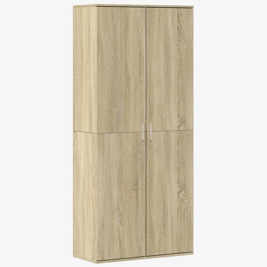 Highboard Sonoma Oak 80x35x180 cm Engineered Wood Highboard Sonoma Oak 80x35x180 cm Engineered Wood
