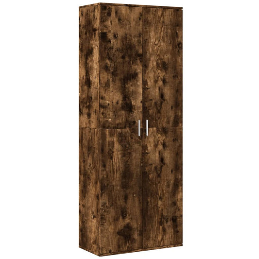 Highboard Smoked Oak 70x35x180 cm Engineered Wood Highboard Smoked Oak 70x35x180 cm Engineered Wood