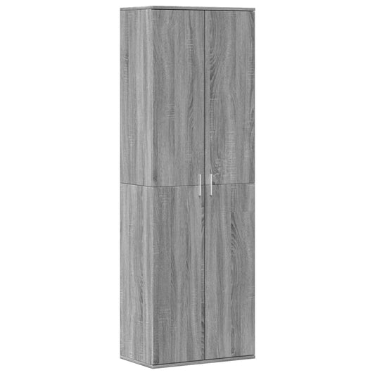 Highboard Grey Sonoma 60x35x180 cm Engineered Wood Highboard Grey Sonoma 60x35x180 cm Engineered Wood