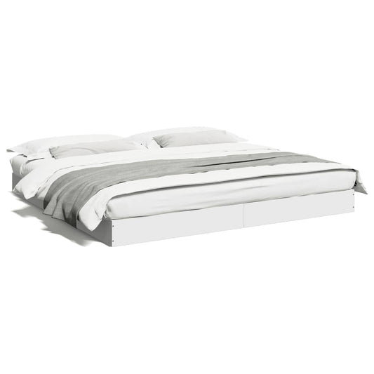 Bed Frame without Mattress White 180x200 cm Engineered Wood Bed Frame without Mattress White 180x200 cm Engineered Wood
