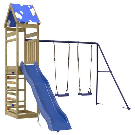 Outdoor Playset Impregnated Wood Pine Outdoor Playset Impregnated Wood Pine