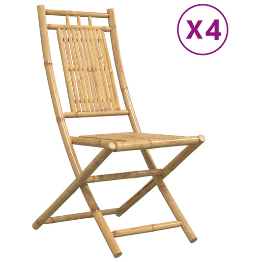 Folding Garden Chairs 4 pcs 46x66x99 cm Bamboo Folding Garden Chairs 4 pcs 46x66x99 cm Bamboo