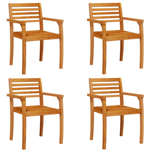 Garden Chairs 4 pcs 59x55x85 cm Solid Wood Acacia Garden Chairs 4 pcs 59x55x85 cm Solid Wood Acacia