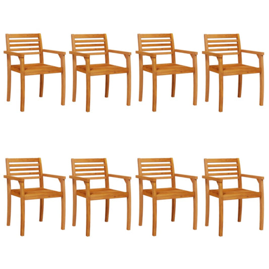 Garden Chairs 8 pcs 59x55x85 cm Solid Wood Acacia Garden Chairs 8 pcs 59x55x85 cm Solid Wood Acacia
