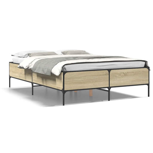 Bed Frame without Mattress Sonoma Oak 120x200 cm Bed Frame without Mattress Sonoma Oak 120x200 cm