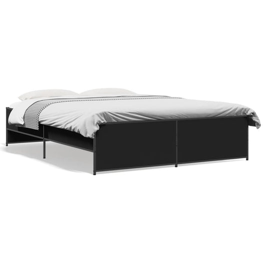 Bed Frame | Black | Engineered Wood | Double | Sturdy | Bed Frame Bed Frame | Black | Engineered Wood | Double | Sturdy | Bed Frame