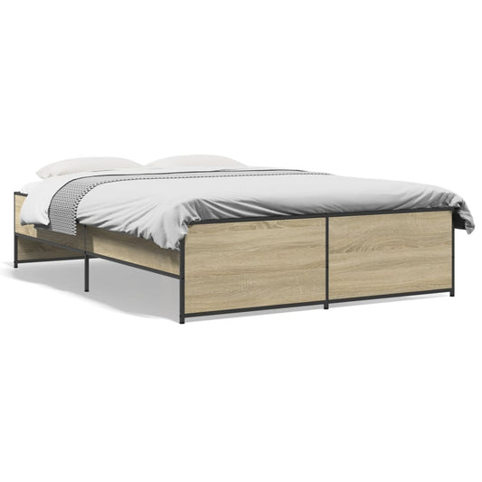 Bed Frame without Mattress Sonoma Oak 120x200 cm Bed Frame without Mattress Sonoma Oak 120x200 cm