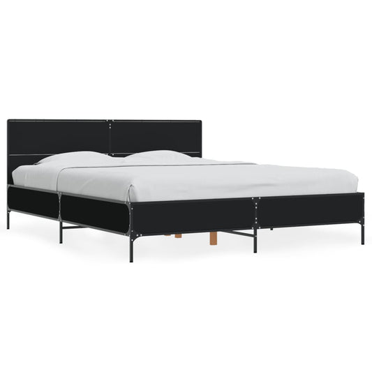 Bed Frame without Mattress Black 160x200 cm Bed Frame without Mattress Black 160x200 cm