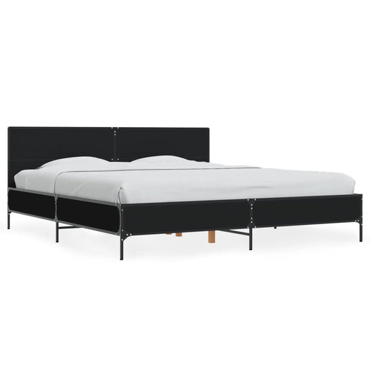 Bed Frame without Mattress Black 180x200 cm Super King Bed Frame without Mattress Black 180x200 cm Super King