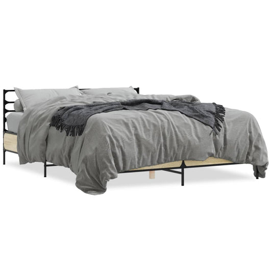 Bed Frame without Mattress Sonoma Oak 160x200 cm Bed Frame without Mattress Sonoma Oak 160x200 cm
