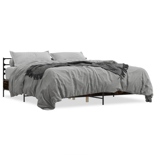 Bed Frame without Mattress Smoked Oak 180x200 cm Super King Bed Frame without Mattress Smoked Oak 180x200 cm Super King