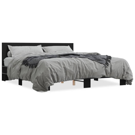 Bed Frame without Mattress Black 180x200 cm Super King Bed Frame without Mattress Black 180x200 cm Super King
