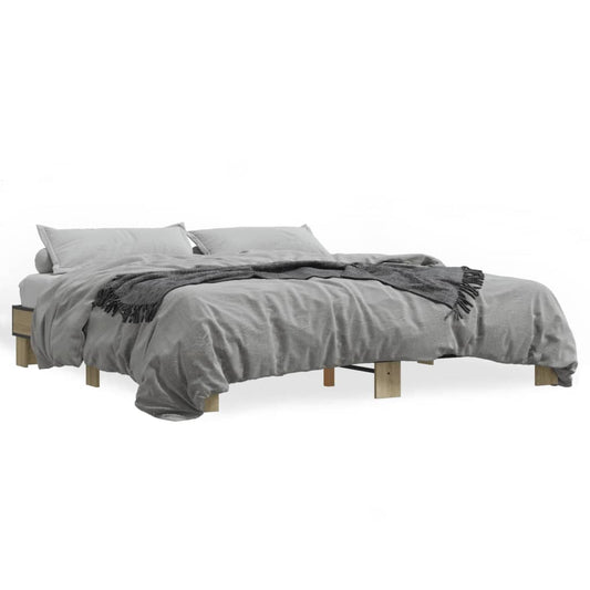 Bed Frame without Mattress Sonoma Oak 200x200 cm Bed Frame without Mattress Sonoma Oak 200x200 cm