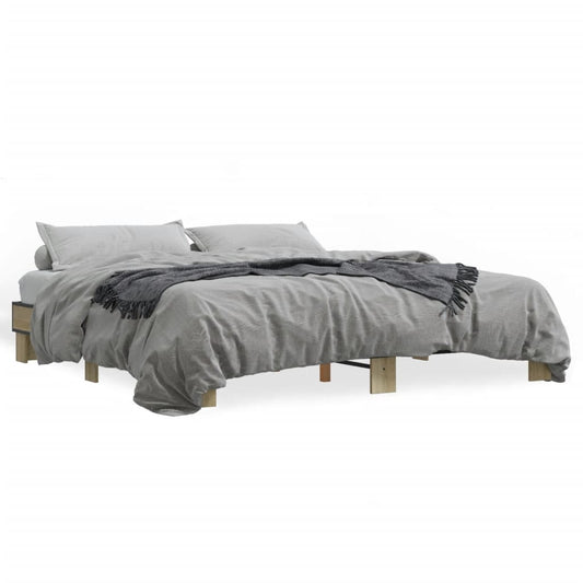 Bed Frame without Mattress Sonoma Oak 160x200 cm Bed Frame without Mattress Sonoma Oak 160x200 cm