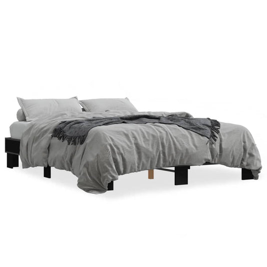 Bed Frame without Mattress Black 150x200 cm King Size Bed Frame without Mattress Black 150x200 cm King Size