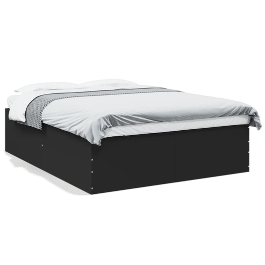 Bed Frame without Mattress Black 150x200 cm Bed Frame without Mattress Black 150x200 cm