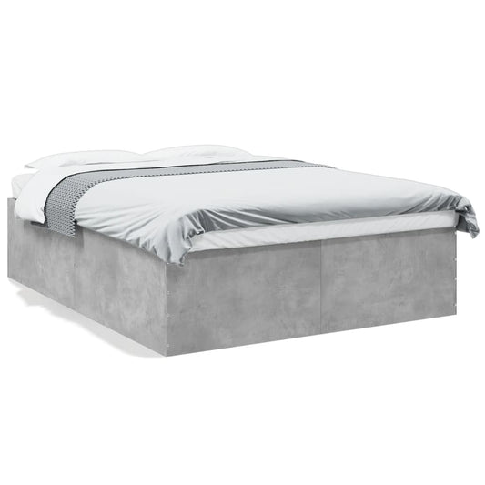 Bed Frame without Mattress Concrete Grey 150x200 cm Bed Frame without Mattress Concrete Grey 150x200 cm