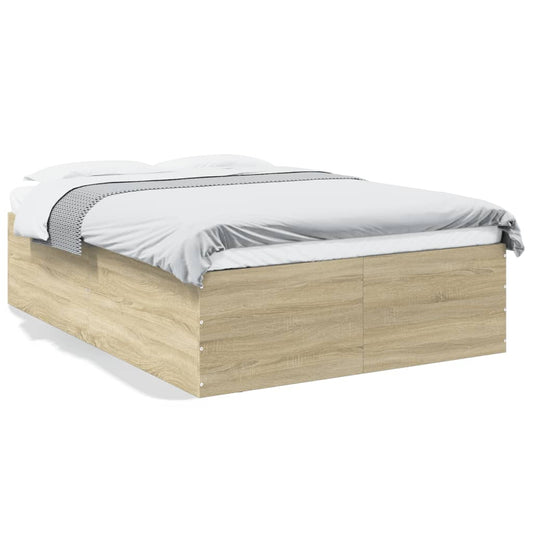 Bed Frame without Mattress Sonoma Oak 140x200 cm Bed Frame without Mattress Sonoma Oak 140x200 cm