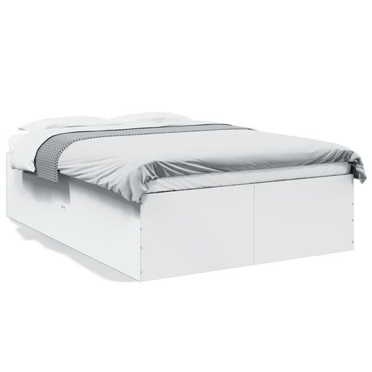 Bed Frame without Mattress White 120x190 cm Small Double Bed Frame without Mattress White 120x190 cm Small Double