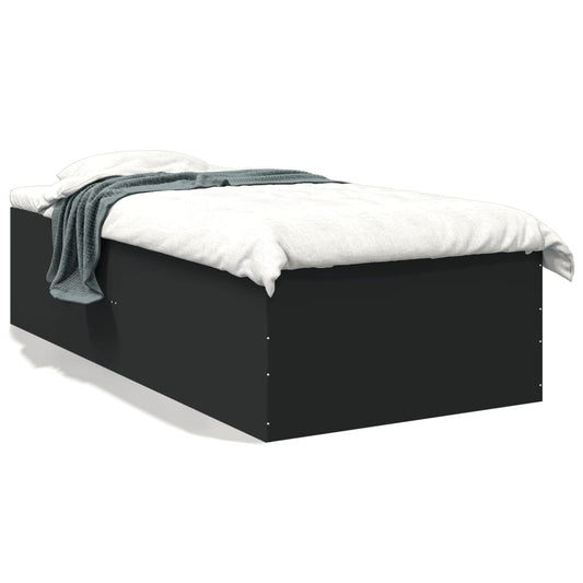 Bed Frame without Mattress Black 90x190 cm Single Bed Frame without Mattress Black 90x190 cm Single