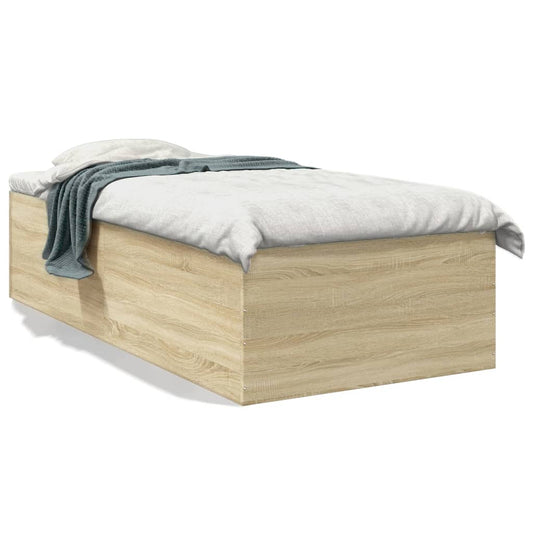 Bed Frame without Mattress Sonoma Oak 90x190 cm Single Bed Frame without Mattress Sonoma Oak 90x190 cm Single