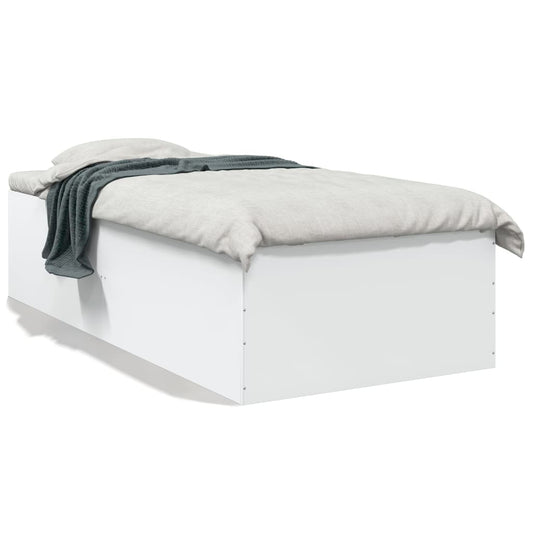 Bed Frame without Mattress White 75x190 cm Small Single Bed Frame without Mattress White 75x190 cm Small Single