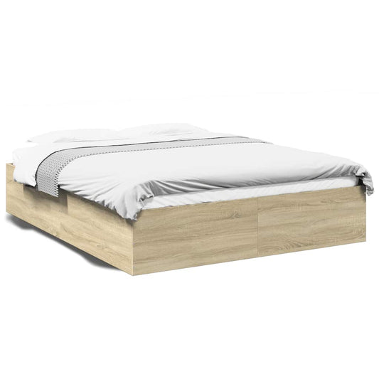 Bed Frame without Mattress Sonoma Oak 150x200 cm Bed Frame without Mattress Sonoma Oak 150x200 cm