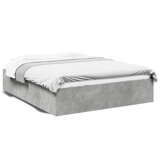 Bed Frame without Mattress Concrete Grey 150x200 cm Bed Frame without Mattress Concrete Grey 150x200 cm