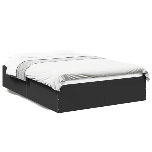 Bed Frame without Mattress Black 120x190 cm Small Double Bed Frame without Mattress Black 120x190 cm Small Double