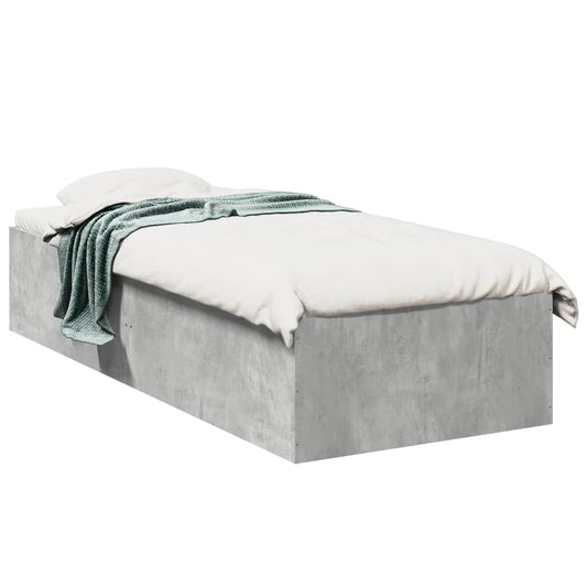Bed Frame without Mattress Concrete Grey 100x200 cm Bed Frame without Mattress Concrete Grey 100x200 cm