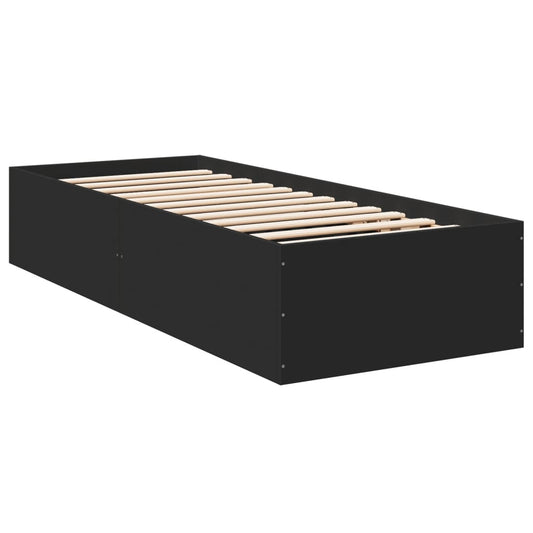 Bed Frame without Mattress Black 90x190 cm Single Bed Frame without Mattress Black 90x190 cm Single