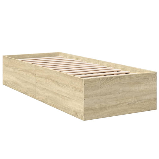 Bed Frame without Mattress Sonoma Oak 90x190 cm Single Bed Frame without Mattress Sonoma Oak 90x190 cm Single