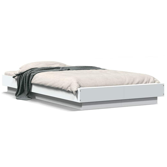 Bed Frame without Mattress White 100x200 cm Bed Frame without Mattress White 100x200 cm