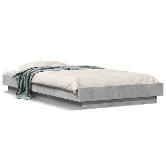 Bed Frame without Mattress Concrete Grey 100x200 cm Bed Frame without Mattress Concrete Grey 100x200 cm