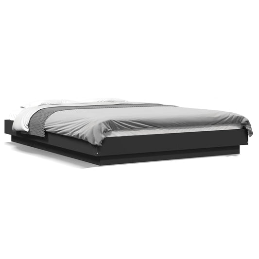 Bed Frame without Mattress Black 120x190 cm Small Double Bed Frame without Mattress Black 120x190 cm Small Double
