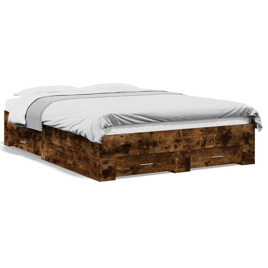Bed Frame | Smoked Oak | Engineered Wood, Plywood | Double | Bed Frame Bed Frame | Smoked Oak | Engineered Wood, Plywood | Double | Bed Frame