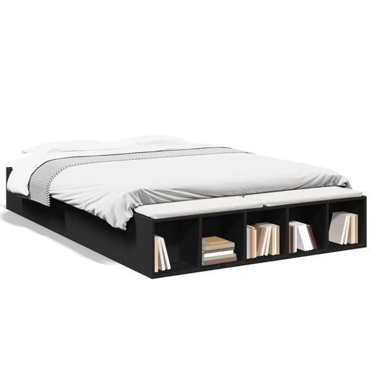 Bed Frame without Mattress Black 150x200 cm King Size Bed Frame without Mattress Black 150x200 cm King Size