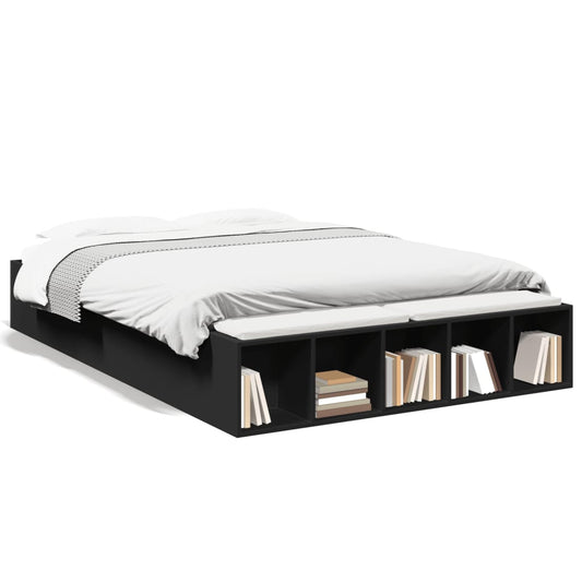 Bed Frame without Mattress Black 120x190 cm Small Double Bed Frame without Mattress Black 120x190 cm Small Double