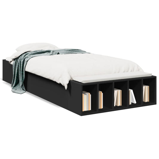 Bed Frame without Mattress Black 90x190 cm Single Bed Frame without Mattress Black 90x190 cm Single