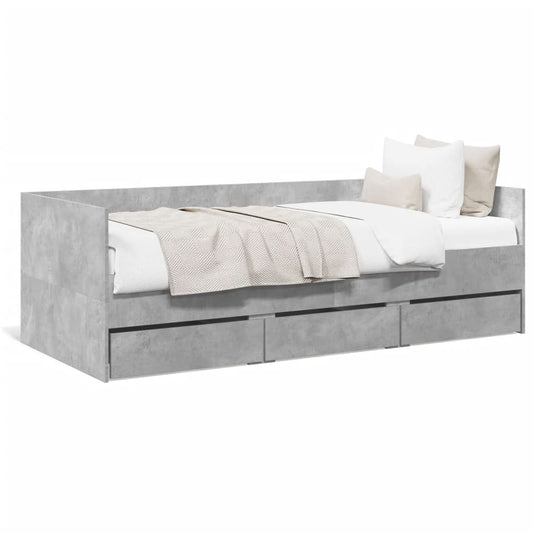 Daybed | Concrete Grey | Engineered wood | 100 x 200 cm Daybed | Concrete Grey | Engineered wood | 100 x 200 cm
