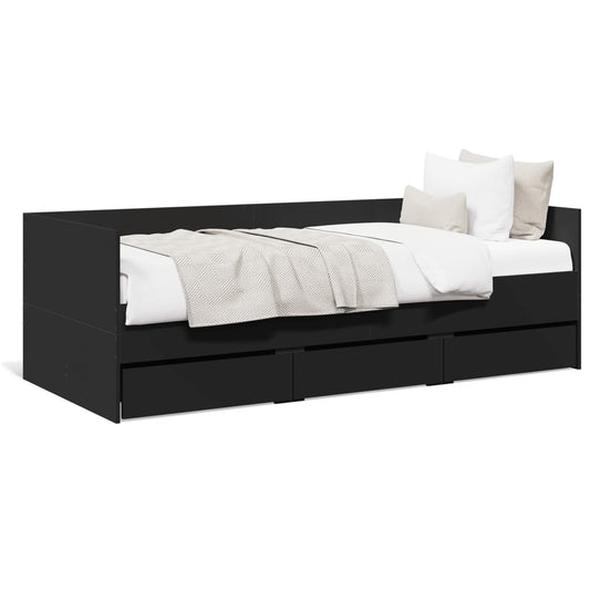 Daybed | Black | Engineered wood | Small Single Daybed | Black | Engineered wood | Small Single