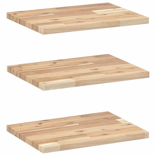Floating Shelves 3 pcs 40x30x2 cm Untreated Solid Wood Acacia Floating Shelves 3 pcs 40x30x2 cm Untreated Solid Wood Acacia