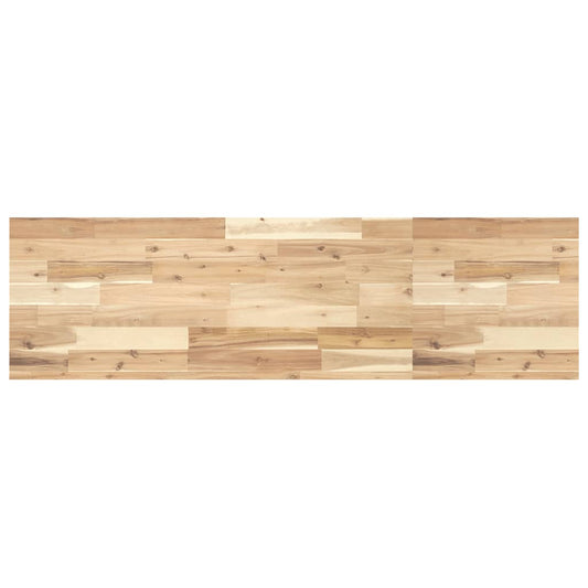Floating Shelf 140x40x4 cm Untreated Solid Wood Acacia Floating Shelf 140x40x4 cm Untreated Solid Wood Acacia